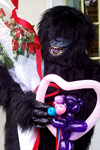 Gorilla with Roses